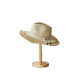 SUMMER WOMENS WIDE BRIM FUR RIMMED SUN HAT_CWAH3505