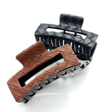 BEST SELLING TWEED STYLE WOVEN PU HAIR CLAW_CWAHA6368