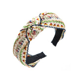 Women New Cross Embroidery Headband