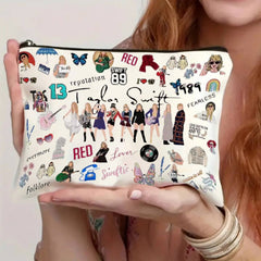 POP MUSE PRINT WATERPROOF MAKEUP ZIP BAG_CWAB1778