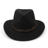 COCONUT SHELL TRIM FELT WESTERN COWBOY HAT_CWAH1785