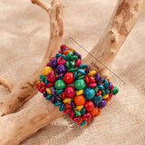 RATTAN COLORFUL SHELL CREATIVE HANDMADE FRUIT PLATE_CWMM4406