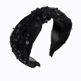 Vintage Mesh Sequin Knotted Headband