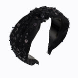 Vintage Mesh Sequin Knotted Headband