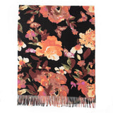 SOFT FLORAL TASSEL SCARF ELEGANT WOMENS WRAP_CWASC0916