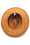 DANDY BELT WIDE BRIM SUEDE PANAMA HAT_CWAH0361