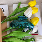 FRENCH QUICKSAND ACRYLIC HAIRPIN RETRO SHARK CLIP_CWAHA4326