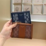 Geometric Pattern Bifold Zip Snap Wallet For Women_Cwab06204