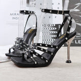 STILETTO SQUARE TOE HIGH HEELS WITH RIVETS_CWSHS0608