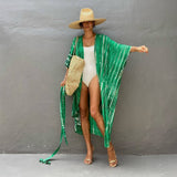 BAMBOO COTTON TIE DYE BEACH COVER UP CARDIGAN_CWMM6301