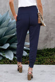 Solid Color High-Waisted Niners Split Slacks