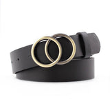 Cwabe0884_Simple Women'S Round Buckle Belt