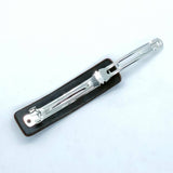 ROSE TOTEM CARVED PAINTED FAUX LEATHER HAIR CLIP_CWAHA6354