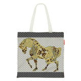LARGE CANVAS TOTE WITH HORSE POKER DESIGN_CWAB5134