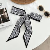 Paisley Long Ribbon Scarf Neck Tie Wrap_Cwasc02968