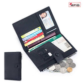 MULTIFUNCTIONAL PASSPORT BAG GENUINE LEATHER WALLET_CWAB3702