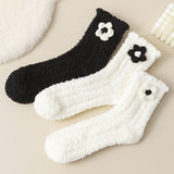 AUTUMN AND WINTER FLOWER CUTE WARM SLEEPING SOCKS_CWMS1072