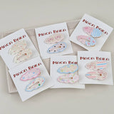 SWEET GIRL FLORAL BOW 2 PACK CLOUD HAIR CLIPS_CWAHA2267