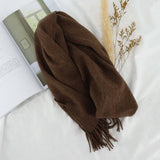 100% WOOL SOLID SCARF ELEGANT UNISEX SPRING WRAP_CWASC1093