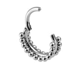 SEAMLESS ZIRCON NOSE RING IN STAINLESS STEEL_CWMM9526