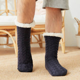 Winter Men Leg Covers Plush Indoor Slippers_Cwms0708