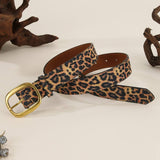 Vintage Fashion Leather Belt Jeans Brass Bucklebelt_Cwmm3930