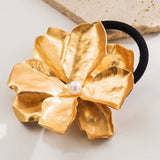 METAL FLOWER PONYTAIL HOLDER SWEET STRETCHY_CWAHA6169