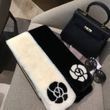 FAUX RABBIT FUR SCARF CHIC WARM WINTER NECK WRAP_CWASC1236