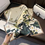 SILK SCARF FOR WOMEN VERSATILE SPRING SUMMER_CWASC0543