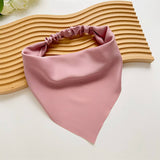 SATIN CLOTH TURBAN TRIANGLE HAIR ACCESSORIES_CWAHA4152