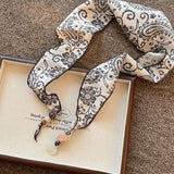 Paisley Silk Scarf Necklace Elegant Fashion_Cwaha08037