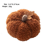 Ins Velvet Faux Pumpkin Halloween Decor_Cwmm9924