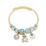 Trendy Beaded Bracelet With Bear Swan Heart_Cwmm8500
