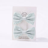 GIRLS PLAID LACE HAIR CLIPS DAILY PRINCESS_CWAHA6738