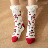 CHRISTMAS BELL FUZZY INDOOR SLIPPER SHOES_CWMS0728