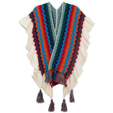 KNIT CAPE SHAWL TRAVEL WRAP FOR FALL WINTER_CWASC0158