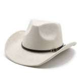 Western Cowboy Hat Brown Jazz Hat Felt Hat_Cwah2497