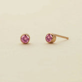 DECEMBER SIMPLE COLORED ZIRCONIA EARRINGS_CWMM5729