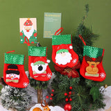 SEQUINED 3D SANTA CLAUS CHRISTMAS STOCKINGS_CWMS1422