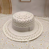 SUMMER HAND WOVEN HOLLOW STRAW HAT FOR WOMEN_CWAH3514