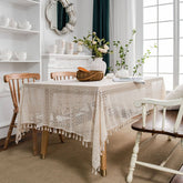 CROCHET HOLLOW TABLECLOTHS WITH TASSELS_CWMM0021