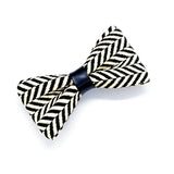 BOHEMIAN RAFFIA WOVEN HERRINGBONE BOW CLIP_CWAHA6348