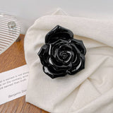Vintage Semi-Transparent Rose Clipper Hair Clips
