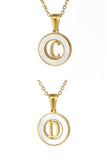 A Z ALPHABET INITIALS PENDANT NECKLACE_CWAJE222