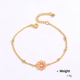 Womens Hollow Flower Handmade Beaded Bracelet