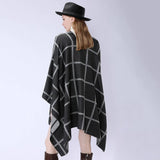 NEW FASHION SHAWL PLAID DUAL PURPOSE SIMPLE SHAWL_CWMM2086