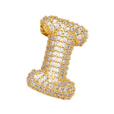 COPPER ZIRCONIA PENDANT NECKLACE HIP HOP_CWMM5862