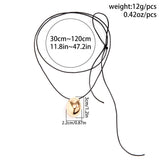 DRAWN WAX THREAD NECKLACE WITH PENDANT_CWAJE1160