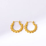 SIMPLE PERSONALITY COOL STYLE BAMBOO HOOP EARRINGS_CWMM5722