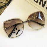 Women Retro Rimless Crystal Sunglasses_Cwasg0231